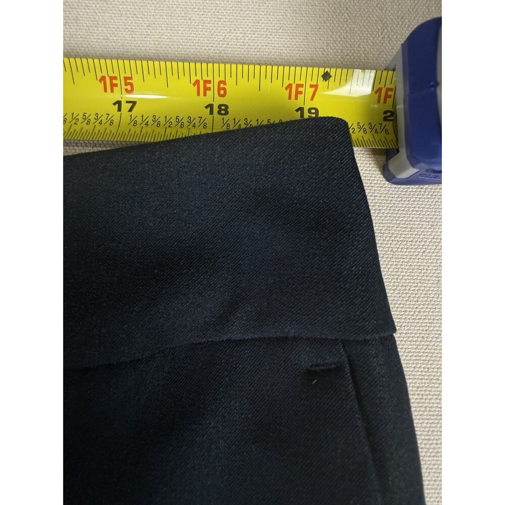 Ann Taylor Factory Dress Pants Womens 16 Navy Blue Straight Leg Career Workwear - Picture 6 of 13
